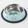 Metal bowl for a cat with a non -slip base “Cold cat is a good cat”, 235 ml, 15x3.5 cm