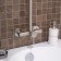 The shower system "RMS" SUS124-003DK-3, tropical shower, stainless steel, satin