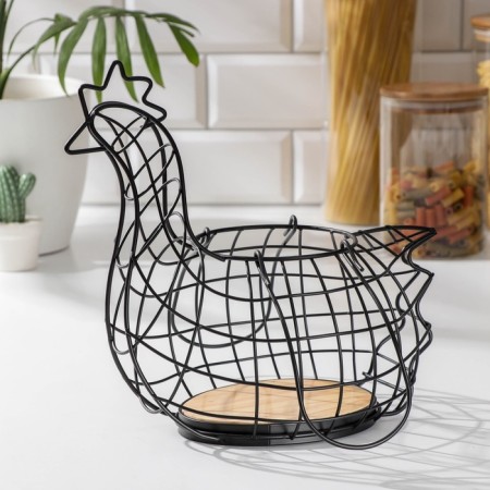 Basket for eggs of the “aesthetics”, the color is black-7