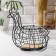 Basket for eggs of the “aesthetics”, the color is black