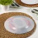Plate plate Tirana Pink, D = 25 cm