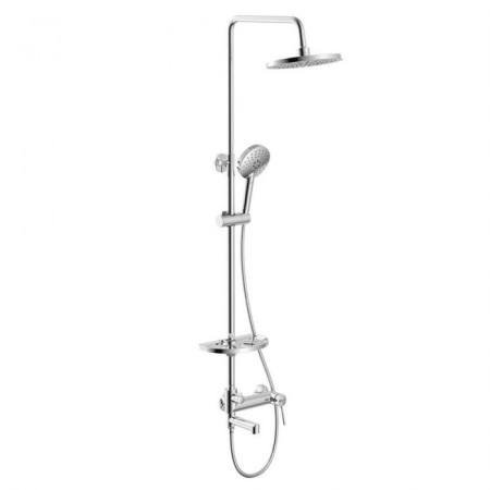 The Lemark Minima LM3862C shower system, single -leaf, tropical shower, watering can, soap dish, chrome 906867
