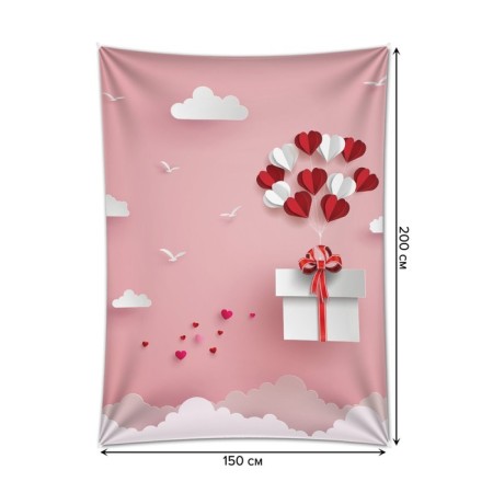 Decorative panel with photo printing "Air Gift", vertical, size 150x200 cm-1
