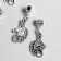 Bale with a suspension metal for creativity "Unicorn Head" silver 3.6 cm