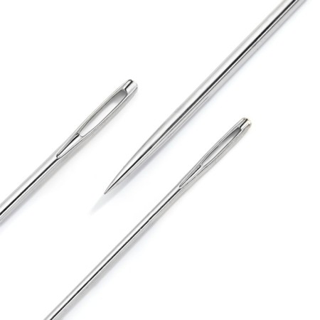 Star needles, steel, 5/0-1/0, silver color-2