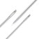 Star needles, steel, 5/0-1/0, silver color