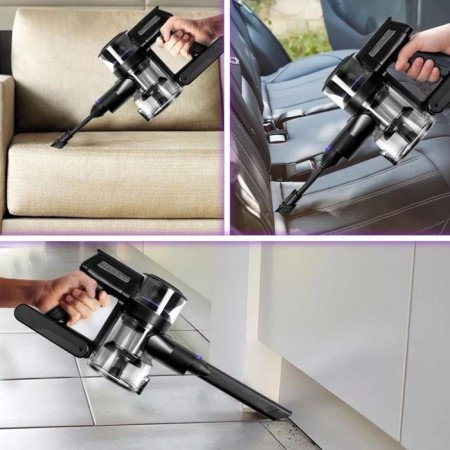 Vacuum cleaner KT-5151, vertical, 120 watts, wireless, black-2