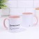 Named mug, sublimation "pre -vodanka", pink bottom