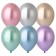Latex ball 14 ", chrome Glossy, set 12 pcs., Mix
