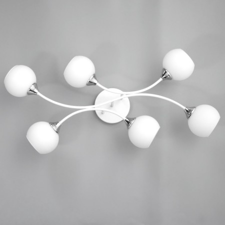 Chandelier gallop "Dawn" 6x60W E27 white-5