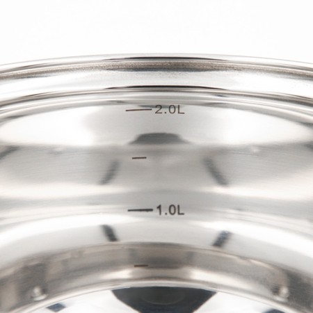 A stainless steel pan “Werner”, 2.5 l, D = 18 cm, with a lid-4
