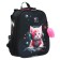 School backpack 38 x 30 x 16 cm, ergonomic back, Stavia "Martian cat", black
