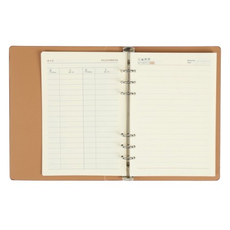 Organizer on the rings "Prestige" A5, 92 sheets in the ruler, leatherette cover, mix-8