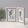 Photo frame plastic in 2 photos 10x15 cm "Golden brackets. Double" gray