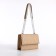 Women's bag on the valve, 22x15x6 cm, beige color