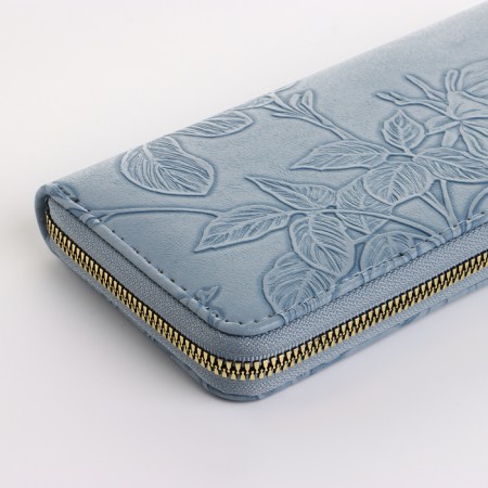 Women's wallet with lightning, blue color-2
