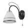 Bra 2026/1 E27 60W black+chrome 20x13.5x20 cm