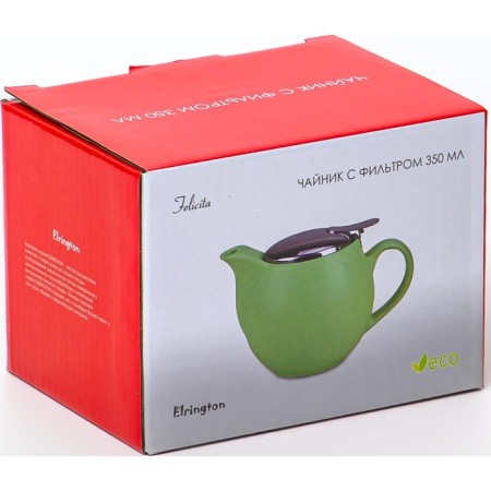 Elrington teapot “Felicit, matte”, 350 ml, red color-2