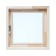 Window, 50 × 50cm, double glass of linden, external opening