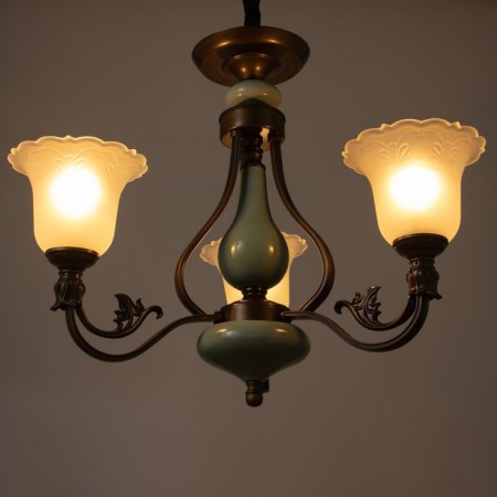 Estheri chandelier 3x40W E27 Coffee-green 60x60x55 cm Bayerlux-3