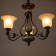 Estheri chandelier 3x40W E27 Coffee-green 60x60x55 cm Bayerlux