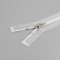 Lightning spiral, No. 5, connective, automatic lock, 60 cm, transparent/white color