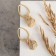 Assortment "Vakanda" drop, milk color in gold