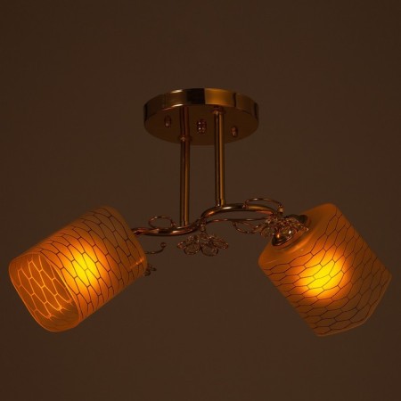 Henri chandelier 2x60W E27 Gold 43x25x23cm Ritter-2