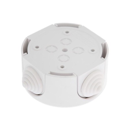 BYLLECTRICA distribution box Retro KM-449, 95x95x45 mm, IP20, Rev. mouth., white-1