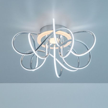 Ceiling CITILUX CULCH "JMINI SMART" CL229A151E 50x50x23 cm, 5x19W, LED, Gray color.-17