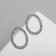 Earrings Metal "Orbit", silver color