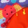 Developing rug "baby game", with a piano, round, pink