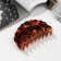 Hair crab "Leopard print" wave, 10 cm, mix