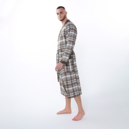 Male robe, brown color, size 56-3