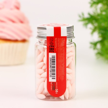 Confectionery sprinkling "rice pink", 50 g-2