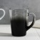 Glass mug with a gradient and a drawing “Curtain a mountain”, 300 ml