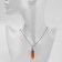 Pendulum pendant, orange color, 40 cm