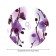 The tablecloth “Orchids”, round, oxford, elastic band, size 120x120 cm, diameter 75-100 cm