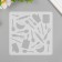 Plastic stencil "kitchen utensils" 15x15 cm