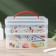 Universal Multi Box container, 2 sections, with a pen and decor, Mix drawing