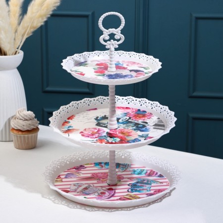 Former-Round Dalyana Dilan, 3 tiers, 20/26/29.5 cm, mix color-4