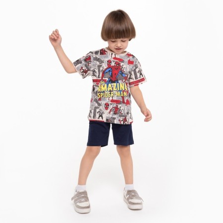 Children's shorts, dark blue color, height 122 cm-3