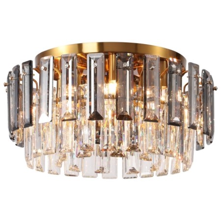 Ceiling chandelier TON 8XE14 40W, size 50x50x24 cm, bronze color-2