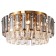 Ceiling chandelier TON 8XE14 40W, size 50x50x24 cm, bronze color