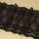 Lace elastic fabric, 185 mm × 2.7 ± 0.5 m, black color