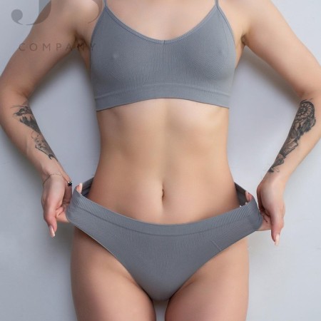 Cowards female brazilians, gray color, size l-xl