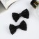 Hair clip "Schoolgirl" (set 2 pcs) pattern, 6 cm, black
