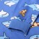 Pajamas for boys, blue color/sharks, height 98 cm