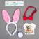 Carnival set "Zaychishka", ears, tail, butterfly, thermal priece