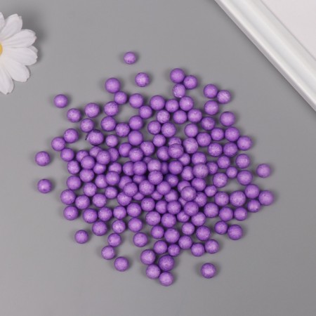 Decor for creativity Foam "Assorted balls" Violet set 10 grams-1